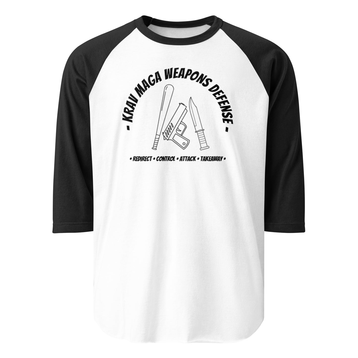 Weapons Defense 3/4 sleeve Unisex Baseball Tee